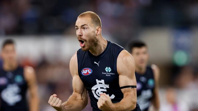 Harry McKay proved the hero for Carlton. (Photo by Dylan Burns/AFL Photos via Getty Images)