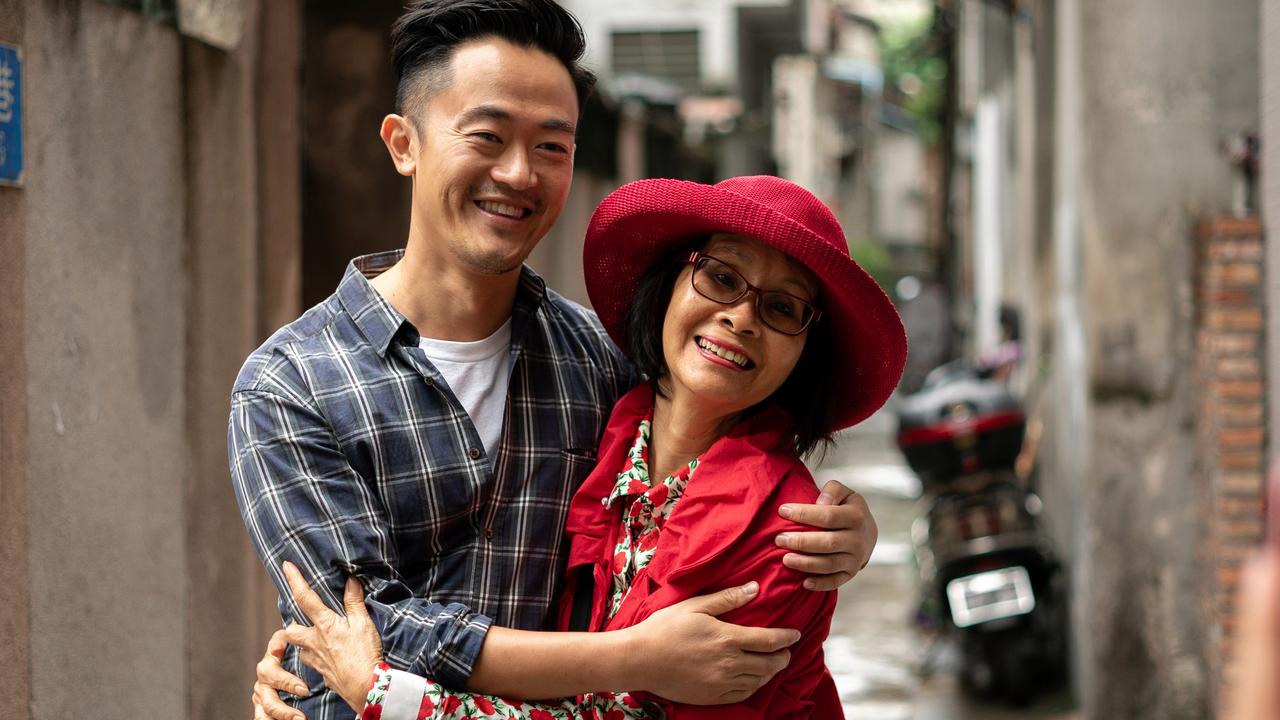 Benjamin Law with his mother Jenny at her ancestral village in China