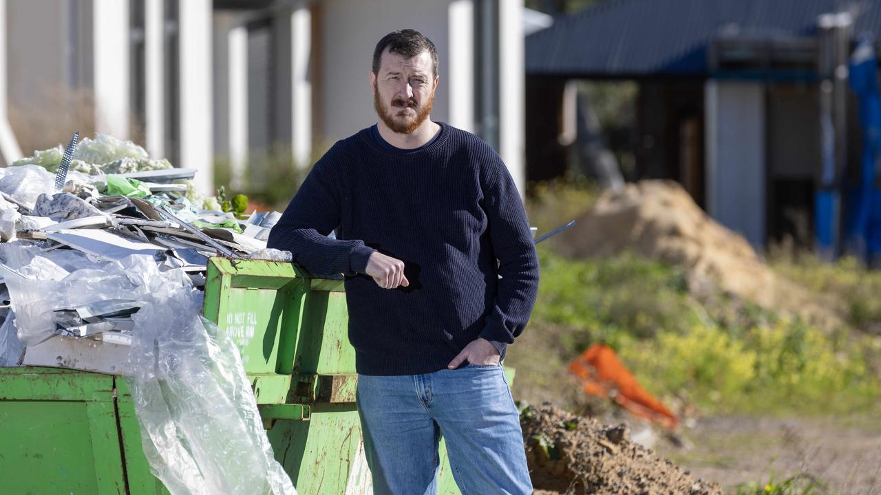 Edward Gilmore at the O'Halloran Hill site. Picture: Kelly Barnes