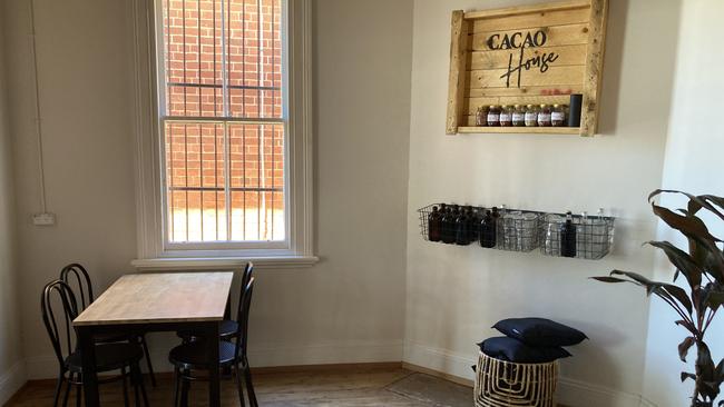 One of the dining rooms inside the Cacao House Dubbo. Picture: Ryan Young