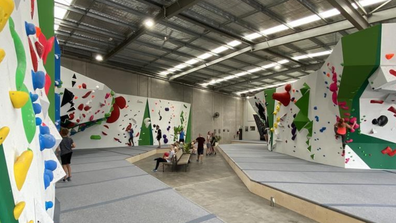 Climbers at Flow in Forest Glen. Picture: Eddie Franklin