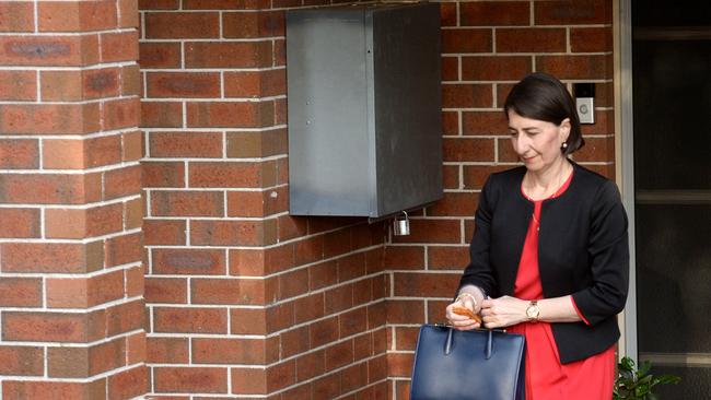 Ms Berejiklian pictured at her north shore home.