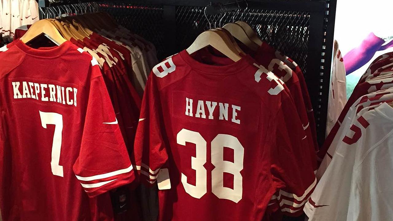 Jarryd Hayne San Francisco 49ers, Hayne jersey sold out, Hayne ...
