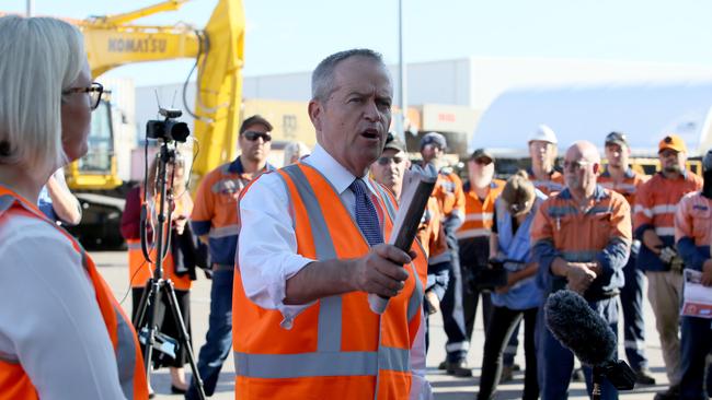 Opposition Leader Bill Shorten says Labor will relegate One Nation and Fraser Anning to the last spots in seats they are contesting. Picture: Colin Murty