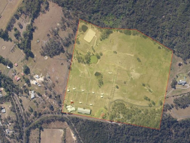 The site highlighted at 49 Johns Rd, Calga. Picture: supplied