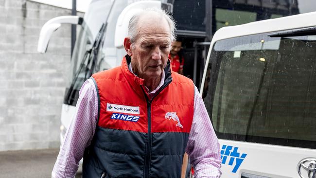 Dolphins coach Wayne Bennett left Newcastle seething. Picture: NRL Photos