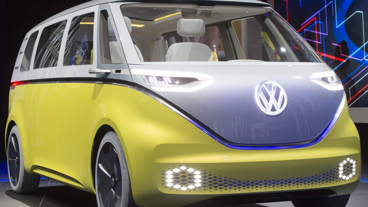 Volkswagen ID Buzz electric people mover concept is a modern version of the venerable Kombi.