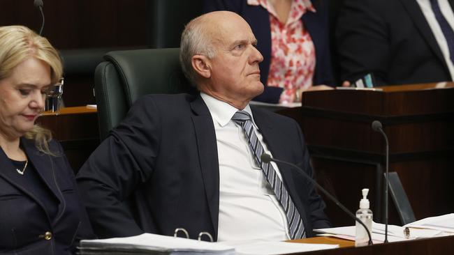 Minister Eric Abetz. Tasmanian House of Assembly question time. Picture: Nikki Davis-Jones
