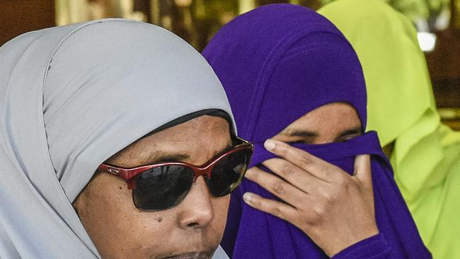 Ms Abdirahman Khalif, in purple, was acquitted on appeal last month. Picture: AAP/Roy Vandervegt.