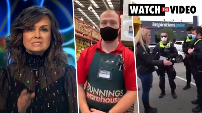 Lisa Wilkinson shows 'Bunnings Karen' "the actual facts" (The Project)