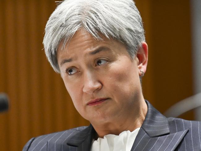 CANBERRA, AUSTRALIA  - NewsWire Photos - November 7, 2024:  Senator Penny Wong  appears at the Supplementary Budget Estimates 2024Ã¢â¬â25  Senate Foreign Affairs, Defence and Trade Legislation Committee at Parliament House in Canberra. Picture: NewsWire / Martin Ollman