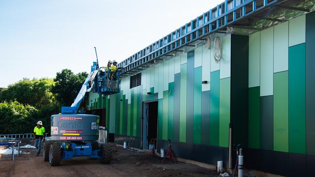 The State-of-the-art Berrimah Farm Science precinct during its final build. Picture: Pema Tamang Pakhrin