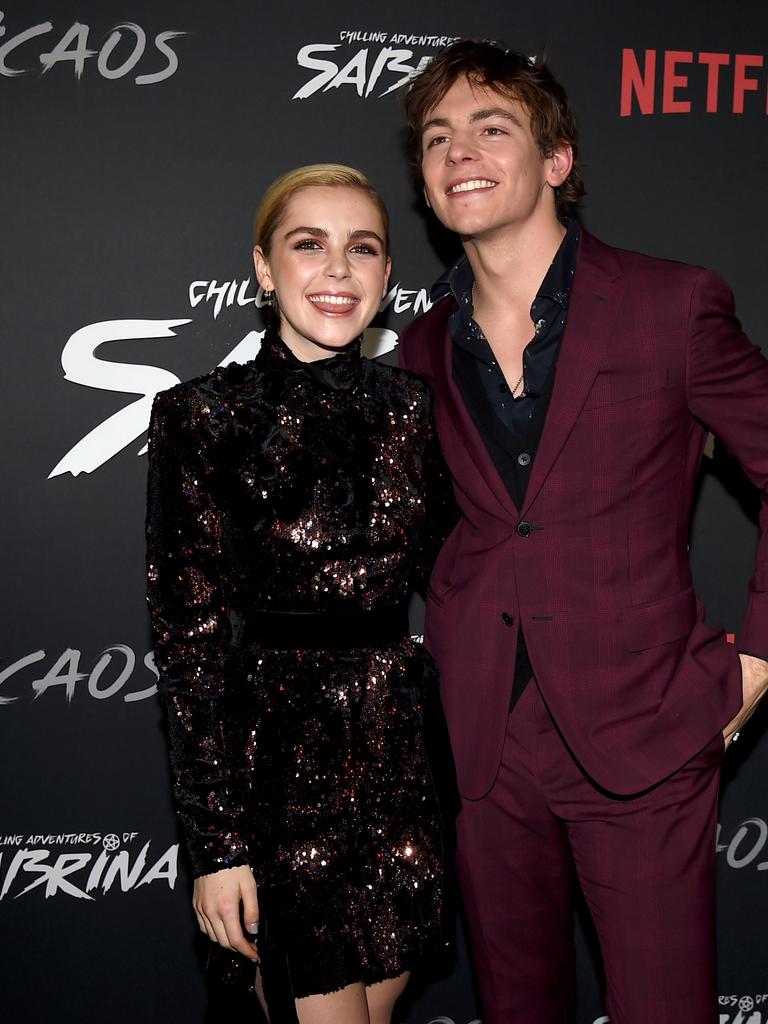 Kiernan Shipka and Ross Lynch at the premiere of Netflix's "Chilling Adventures Of Sabrina" Picture: Kevin Winter/Getty Images