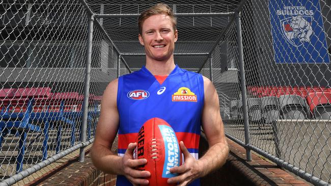 Alex Keath will fill a missing piece in the Bulldogs’ defence. Picture: AAP