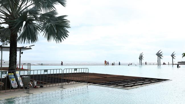 The Cairns Esplanade Lagoon has reopened to tourists and locals after closing for 3 weeks for maintenance works. Picture: Brendan Radke