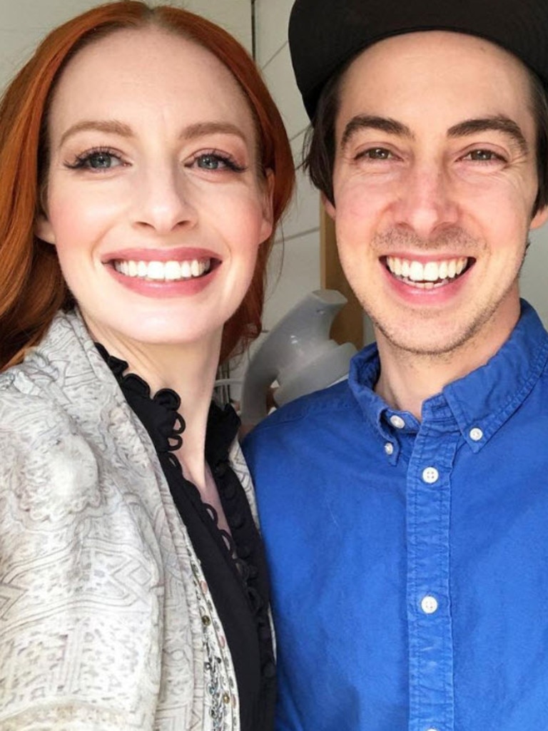 Emma Watkins with her husband Oliver Brian.