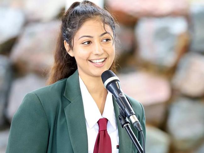 Ariana Doolan during her high school years at Glasshouse Christian College, Beerwah. Photo: Supplied.