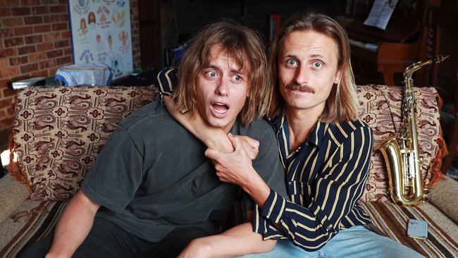 Brothers Louis and Oli Leimbach of Sydney indie pop band Lime Cordiale have topped the list of ARIA hopefuls this year with eight nominations. Picture: John Feder