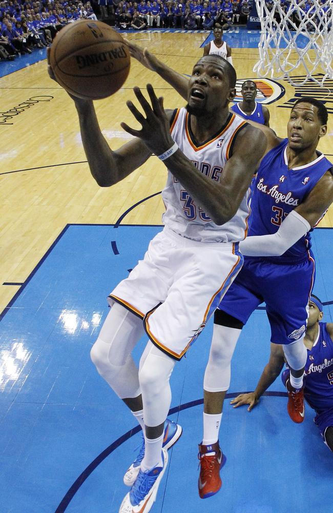 Kevin Durant in action for Oklahoma City.