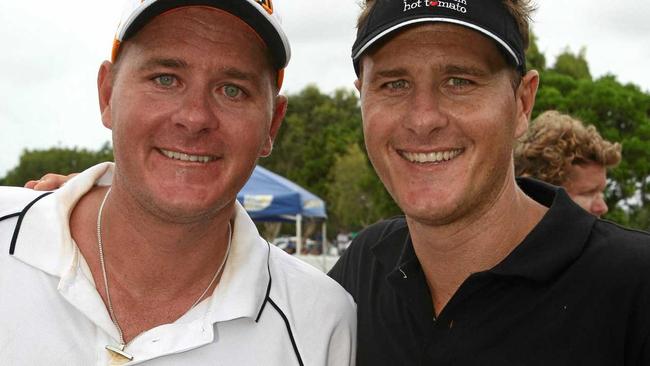 Queensland media personalities Ash and Luke Bradnam.