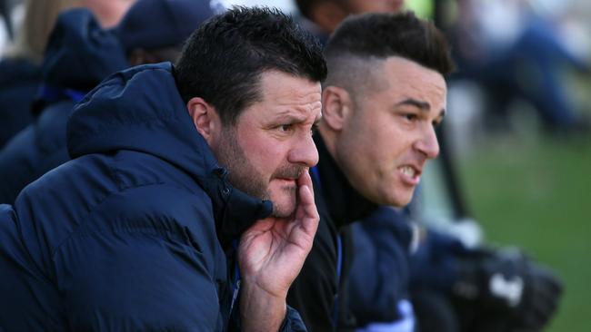 Adelaide Olympic Coach George Tsonis. Picture: AAP/Emma Brasier