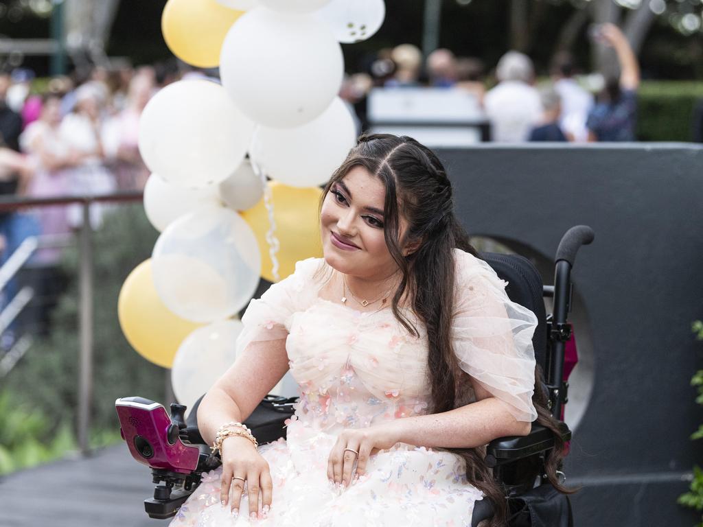 Samah Alhamad at Centenary Heights State High School formal at Picnic Point, Friday, November 15, 2024. Picture: Kevin Farmer