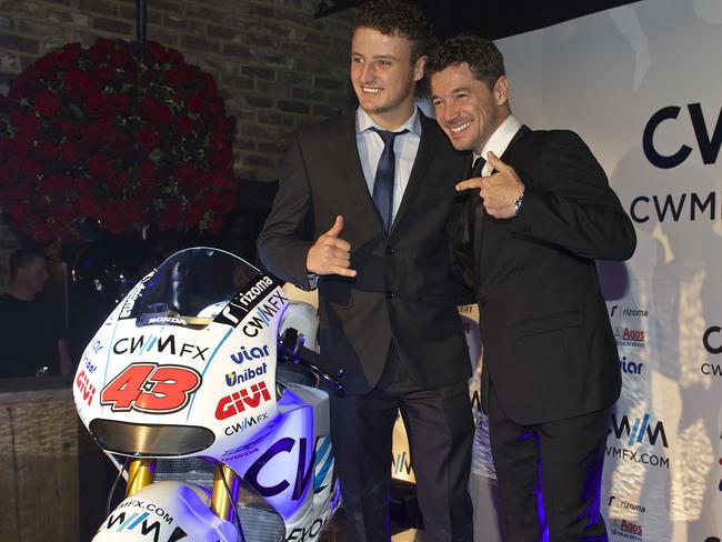 Miller and team boss Lucio Cecchinello.