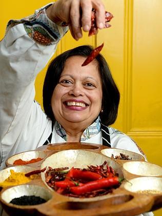 Ragini Dey with a platter at Dhaba at the Spice Kitchen.