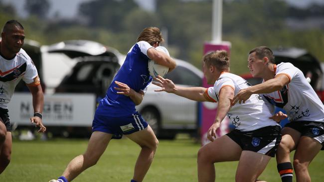 Toby Batten in action for the North Coast Bulldogs against the Macarthur Wests Tigers during round two of the Laurie Daley Cup at Kirkham Oval, Camden, 10 February 2024. Picture: Warren Gannon Photography