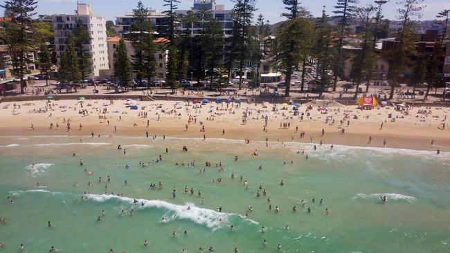 A great spot to finish the walk, world famous Manly Beach. Picture: Toby Zerna