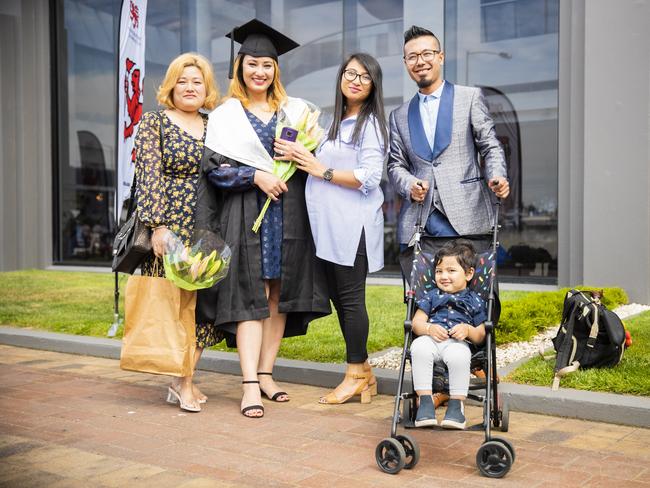 University of Tasmania Hobart Graduations 2019, Wednesday morning. Picture: RICHARD JUPE
