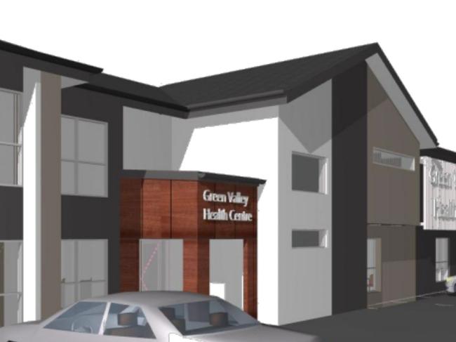 Artist's impression of Green Valley Health Centre