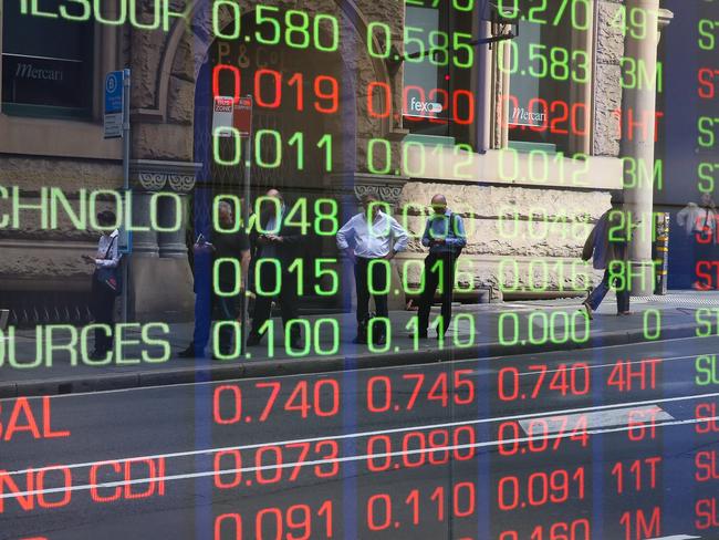 SYDNEY, AUSTRALIA: NewsWire Photos: MARCH 18 2024:  A general view of the digital boards at the ASX in Sydney. Picture: NCA NewsWire/ Gaye Gerard