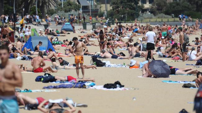 Melburnians are relying on sunscreen rather than covering up.