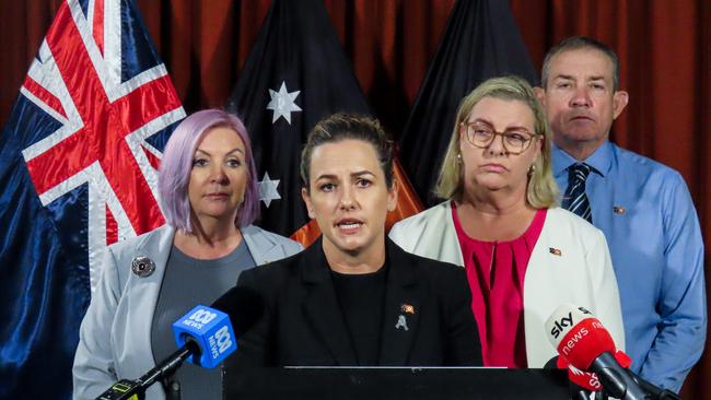 Ms Finocchiaro said crime was still the number one issue for Territorians. Picture: Darcy Fitzgerald