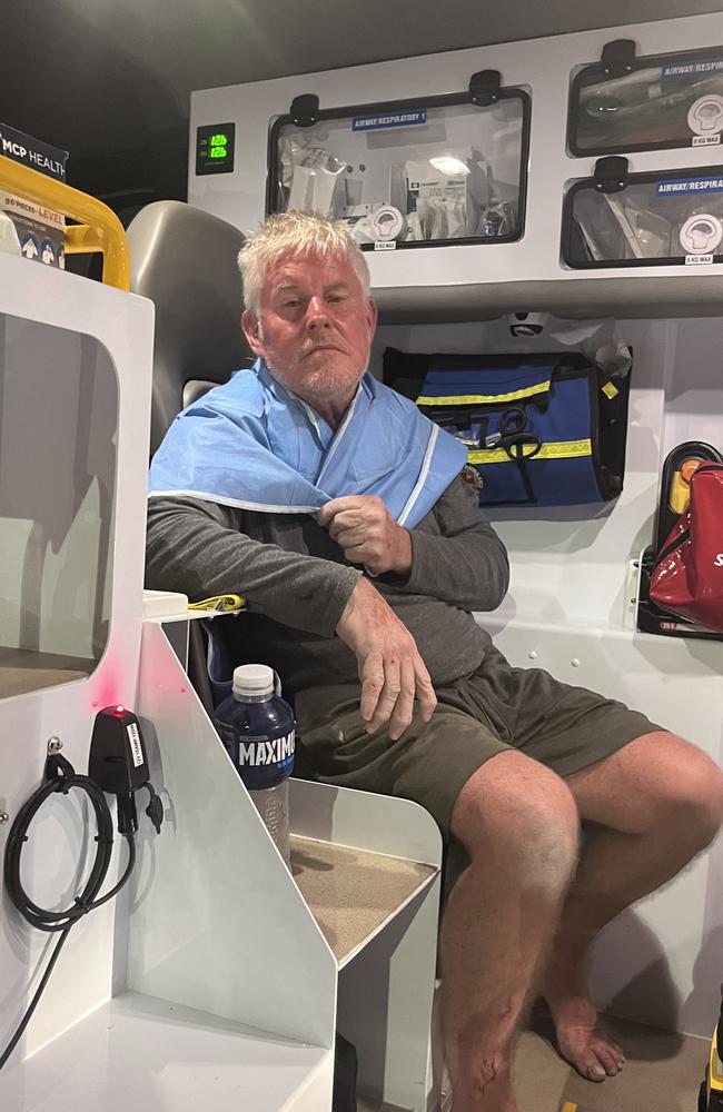 Ex-Navy officer Arron Odgers has spoken on his extraordinary tale of survival after his catamaran sunk off the Cairns coast, leaving him and his two friends clinging for life in the water for more than 20 hours.