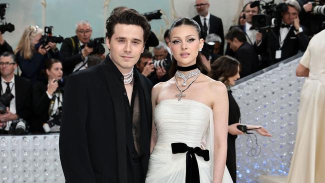 Brooklyn Peltz Beckham and Nicola Peltz Beckham at The 2023 Met Gala. Picture: Getty Images