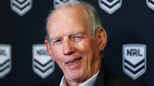 Dolphins coach Wayne Bennett must sign at least six more NRL players before November. Picture: Mark Metcalfe/Getty Images