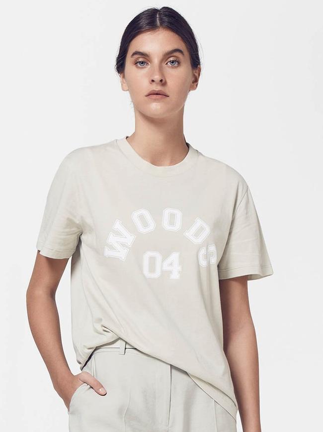 Viktoria and Woods logo tshirt.