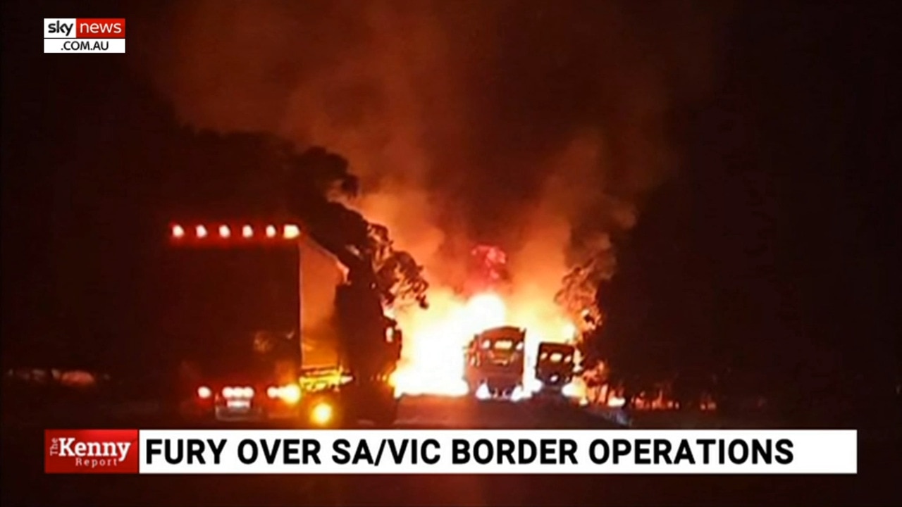 Multi-truck pile up on SA-Vic border partly due to ‘kneejerk’ border closure