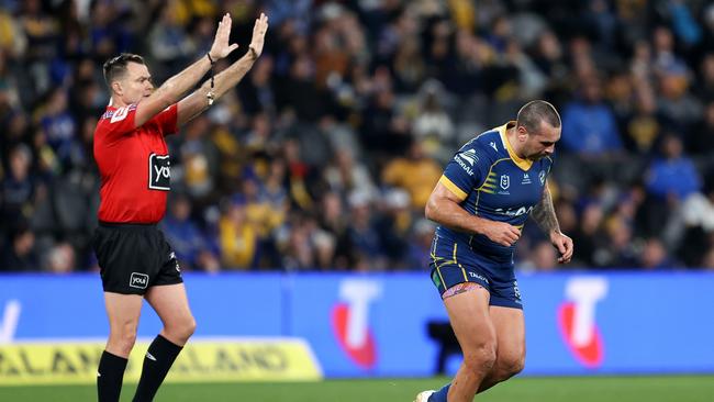 Regan Campbell-Gillard of the Eels. Getty Images