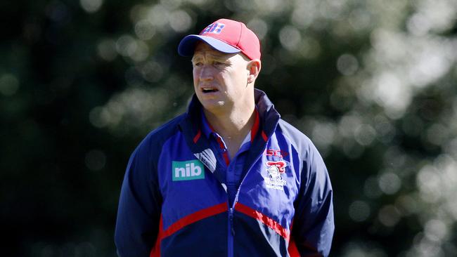 Knights coach Nathan Brown will leave the club at the end of season. Picture: Darren Pateman