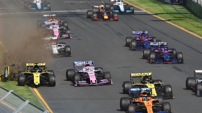 There is no ­current proposal to direct councillors or staff not to ­attend high-carbon-emission events like the Formula One Grand Prix. Picture: AAP