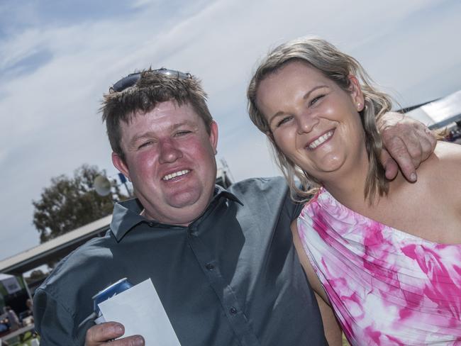 Mark Lehman, Nicole Higgins 2024 Manangatang Cup. Picture: Noel Fisher