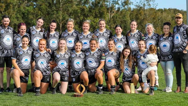 The Raymond Terrace Magpies have built a strong female playing base. Picture: Contributed