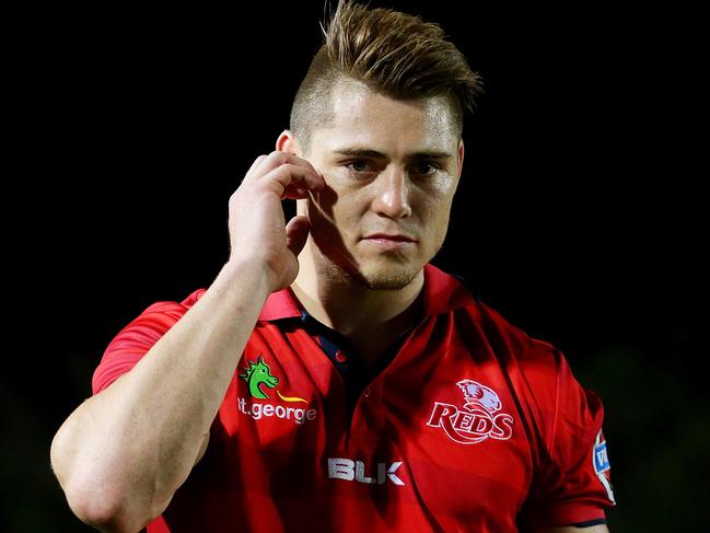 CAIRNS, AUSTRALIA - JANUARY 31: James O'Connor of the Reds looks on from the sideline during the Super Rugby trial match between the Queensland Reds and the Melbourne Rebels at Barlow Park on January 31, 2015 in Cairns, Australia. (Photo by Chris Hyde/Getty Images)