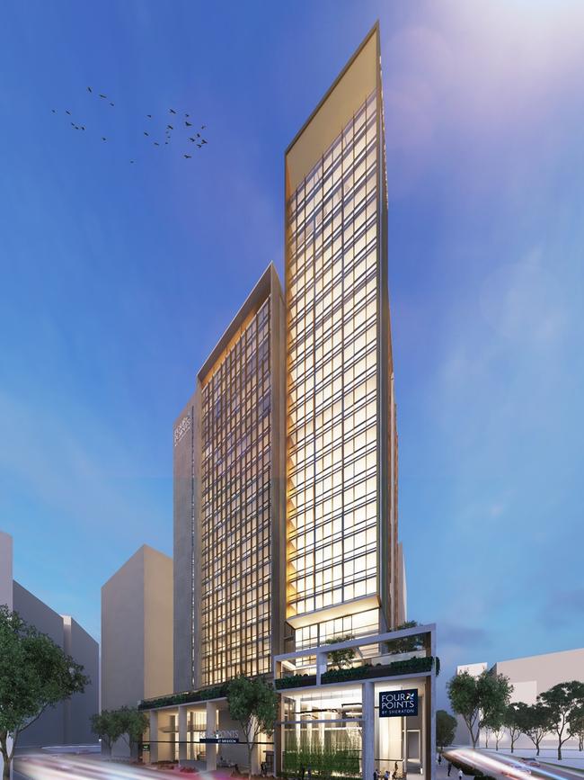 Artist's impression of the Four Points by Sheraton hotel planned for Blacktown. Picture: Supplied