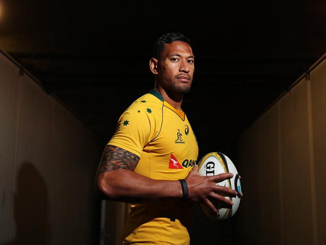 Folau must fire if Australia is any chance of knocking off the All Blacks. Picture: Brett Costello