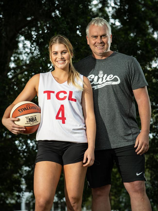 Shane Heal with his daughter Shyla. Picture: Julian Andrews