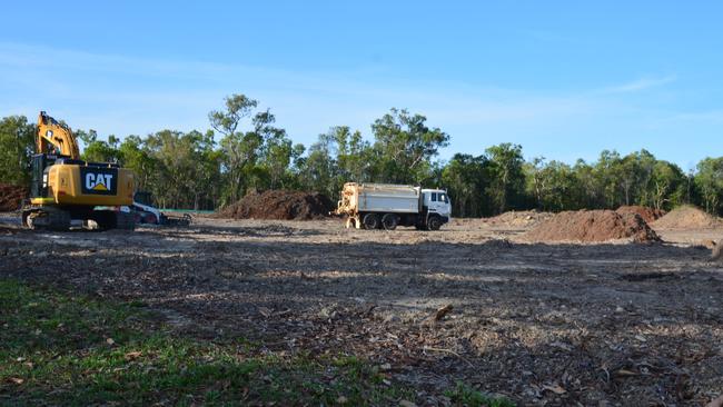 A total of 10 housing lots are being created on Kewarra St, on the corner of Poolwood Rd, at Kewarra Beach, by Liral Investments. Bushland has been bulldozed to make way for the development. Picture: Bronwyn Farr.